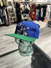 Vintage 1996 Animaniacs Blue Snapback Hat Head Start Cartoon Baseball Cap 90s