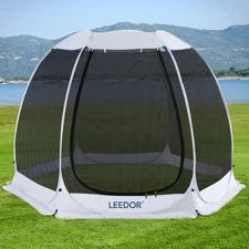 Pop up Screen House, 6-10-15 Person Outdoor Screen Tent，Camping Screen Room with