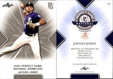 JAYSON JONES 2021 LEAF PERFECT GAME 