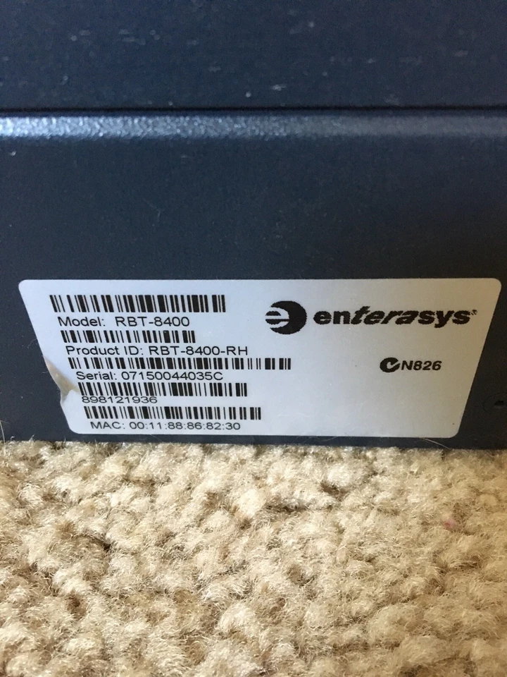 ENTERASYS RBT-8400 ROAMABOUT 4 PORT GIGABIT WIRELESS MANAGED SWITCH, WORKING - Image 4 of 4