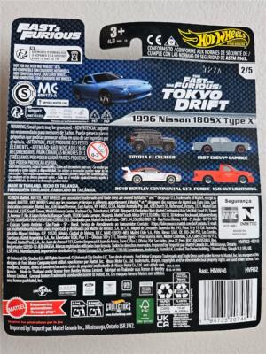 2024 Hot Wheels Premium Fast & Furious HVR62 1996 Nissan 180SX
