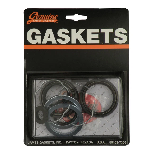 Kit Guarnizioni Paraoli per Forcelle Harley Davidson 41mm Softail Dyna Electra - Immagine 3 di 4