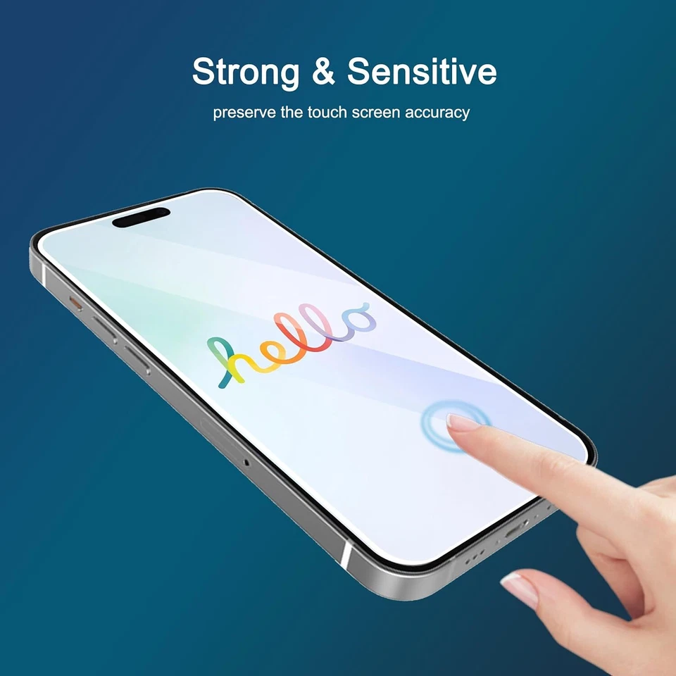 3-PACK Tempered Glass Screen Protector For iPhone 15 Pro Max Plus High Quality - Image 4 of 4
