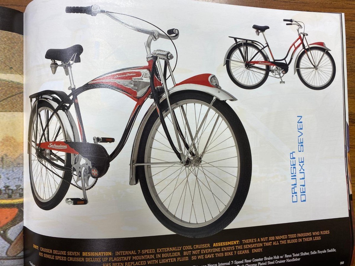 SCHWINN 円看板 1956 Schwinn MARK II JAGUAR ad page ~ Roy Rogers ~ Christmas