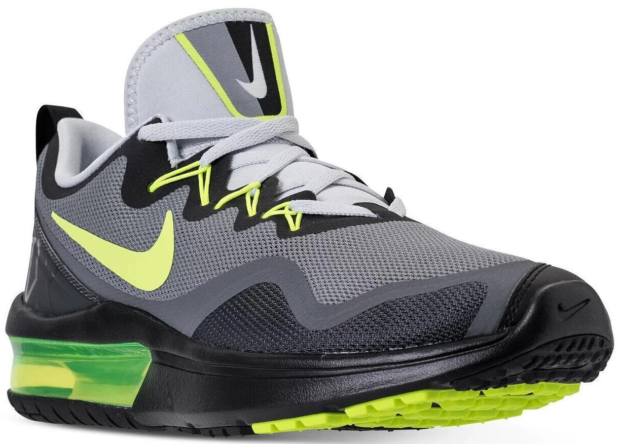 NIKE AIR EUC MENS SIZE 11 MAX VOLLEY BLACK VOLT SNEAKERS SHOES Nike Air Max Volley Black Volt Crimson for Sale  main image 4