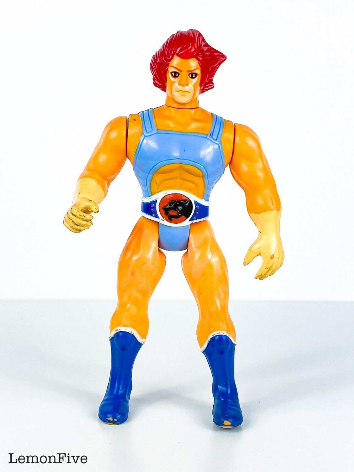 THUNDERCATS - LION-O - Red Hair Vintage 1985 Telepix Action Figure #3