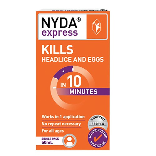 Tratamiento de piojos de cabeza BRAUER NYDA EXPRESS 50 ml NO MÁS LIENDRES - Imagen 1 de 1