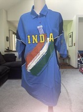 India Polo Shirt World Cup Blue Collared Size 44 Brand New With Tags Free Ship