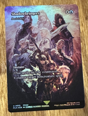 MTG Final Fantasy Through the Ages, Shadowbringers (Dovin's Veto)Borderless Foil