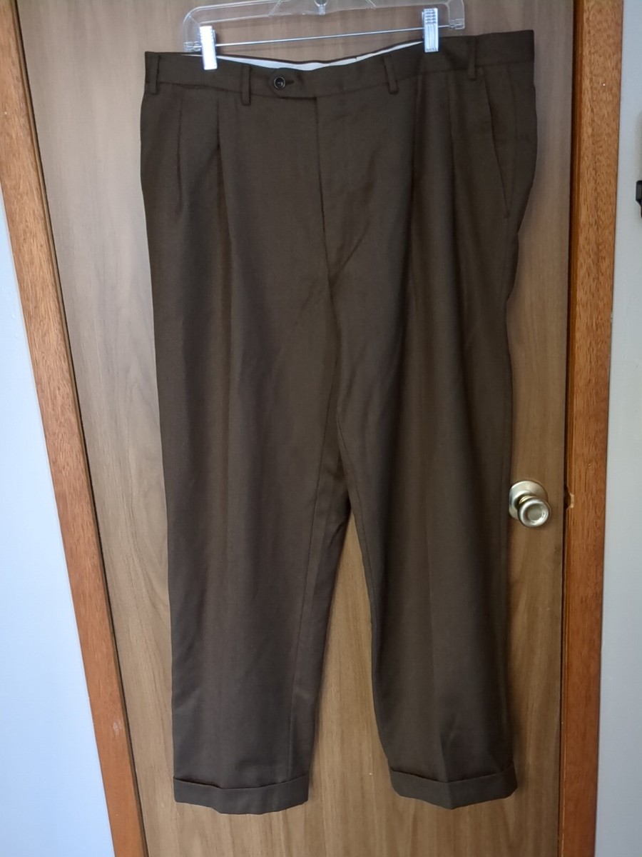 Pleated Chino Pleated Dress Pants Savane Men's Pants Comfort Waist