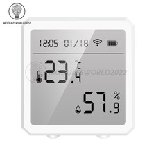 Tuya WiFi Smart Temperature Humidity Sensor Hygrometer Thermometer with Alarm