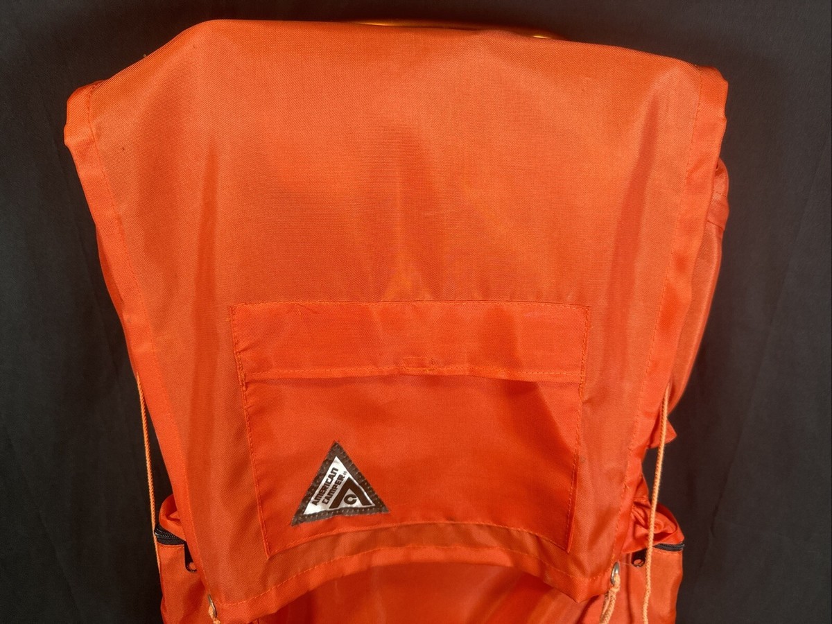 ✨Vintage American Camper Orange External Frame Hiking Backpack
