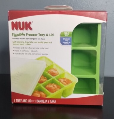 Nuk by Annabel Karmel Flexible Freezer Tray & Lid Holds 9 Portions - NEW in BOX
