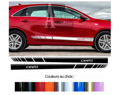 2 X UNTERE STREIFEN FÜR KIA CEE'D PRO-CEED DECO TÜR AUFKLEBER BD573-78