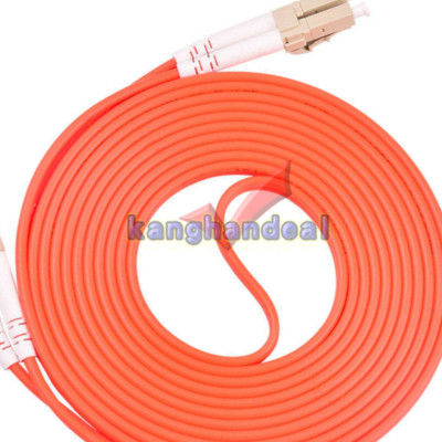 LC UPC to LC UPC Duplex 50/125 OM2 Multimode Fiber Optic Patch Cord Cable 20m