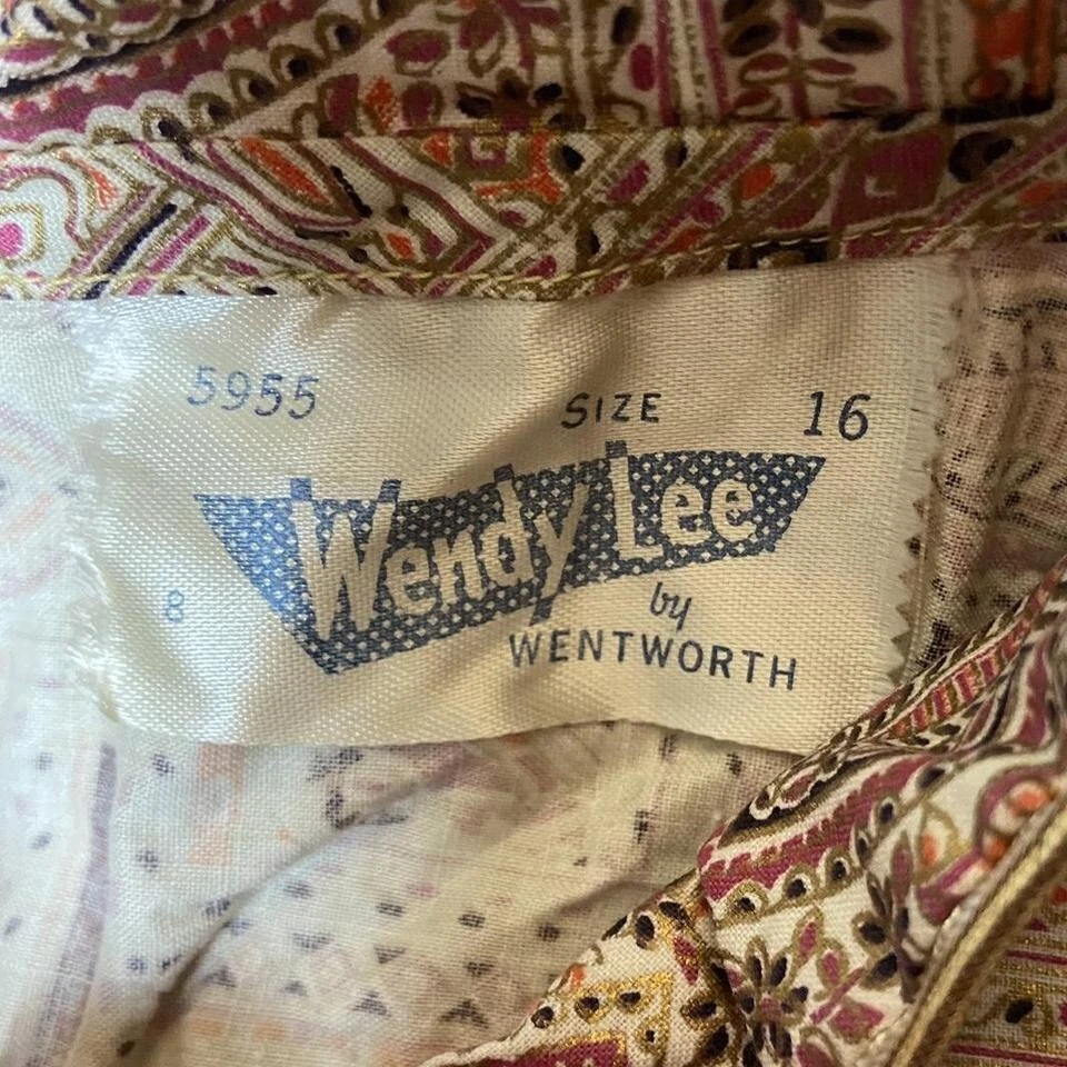 Vestido vintage de Wendy Lee Gilda de los años 50 - talla 16 sin existencias Foto 3 de 4