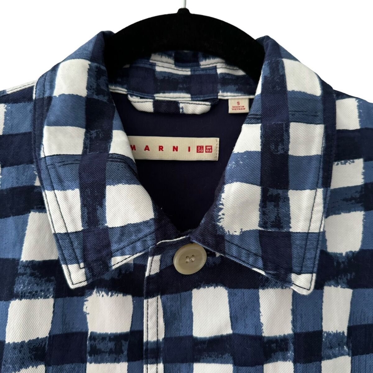 Marni x Uniqlo Jacket Size S Oversized Check Utility Marni x Uniqlo Jacket Size S Oversized Check Utility
