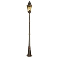 AußEnleuchte Kandelaber Stehleuchte Gartenlampe Wegeleuchte Bronze Stahl Glas