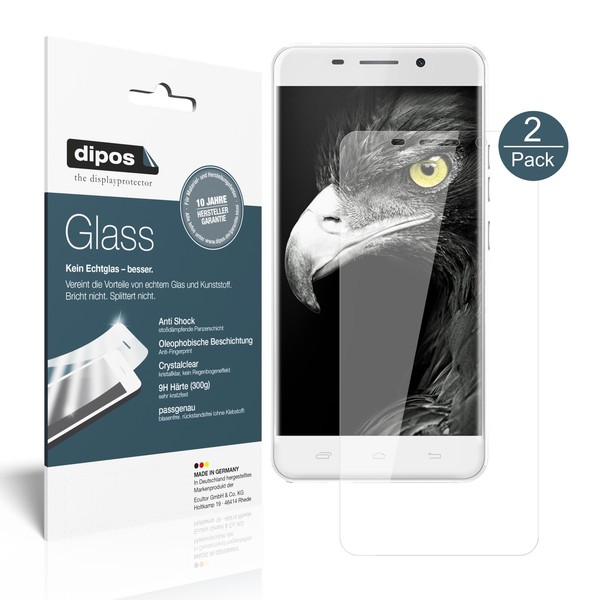 2X Schutzfolie FüR Ulefone Metal - Folie F. Display 9H Dipos Glass Displayfolie-image