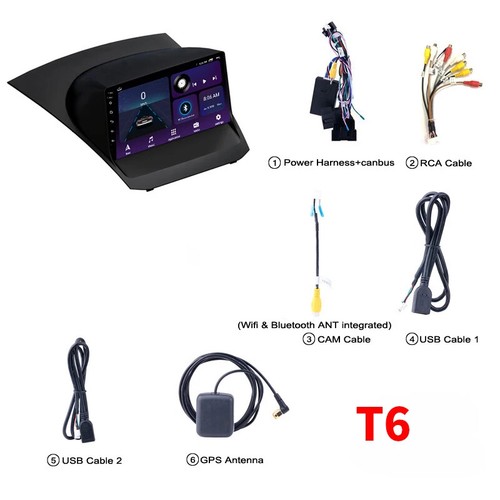 For Ford Fiesta 2009-2017 Stereo CarPlay Car Radio Android GPS Multimedia Player - Picture 5 of 40