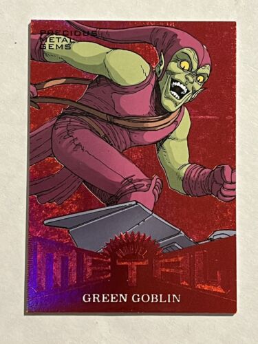 2017 Fleer Ultra Spider-Man Metal Red PMG MM20 Green Goblin 26/99😍😍3we * - Picture 1 of 2