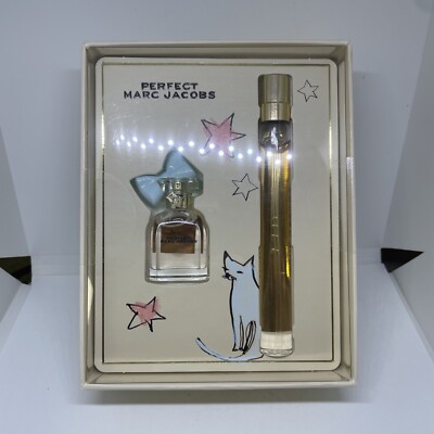 Marc Jacobs Perfect Mini Eau De Parfum Gift Set NEW w/free