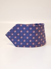 John W Nordstrom Mens Silk Tie Blue 59" Long , 3.5" Wide Made in USA