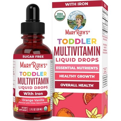 Multivitamin with Iron for Toddlers for Ages 13 | USDA Organic | Immune Suppo...