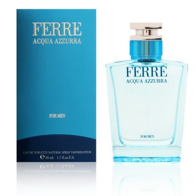 Ferre Acqua Azzurra by Gianfranco Ferre for Men 1.7 oz EDT Spray Brand New