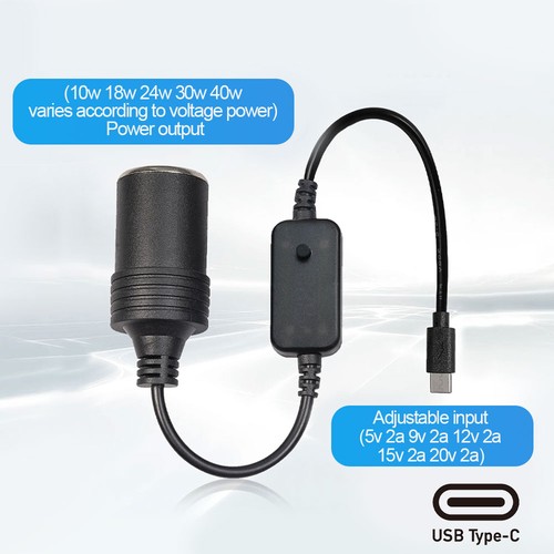 USB To Cigarette Lighter Socket USB Male to Female Cigarette Lighter Adapter - Picture 5 of 9