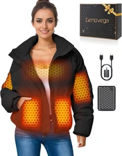 Graphene Women Heated Jacket 12V Fast Charge 18400Mah Large Capacity