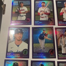 2022 Topps Heritage Chrome Purple Lot Of 18 Ramirez/Stanton/Peralta/Bellinger