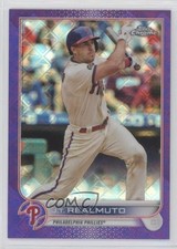 2022 Topps Chrome Logofractor Edition Purple Refractor 176/250 JT Realmuto 0zc5