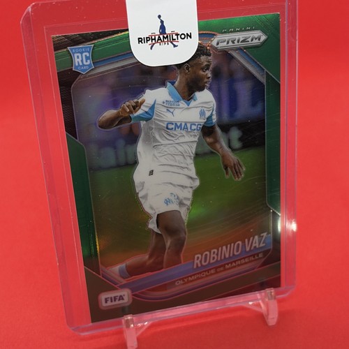 2025-26 Panini Prizm FIFA Robinio Vaz Green Rookie 3/5 RC Marseille - Afbeelding 2 van 5