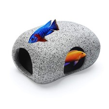 Aquarium Hideaway Rocks for Small Fishes, Shrimps to Breed, Play and Rest, Sa...