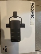 RODE PodMic USB Broadcast Microphone - Black
