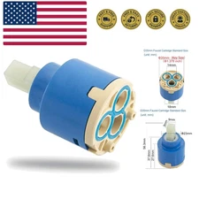 Diameter 35mm Ceramic Faucet Cartridge Replacement for Single Handle Kitchen ...
