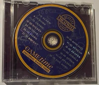 Game Time -Universal Games Timer CD Album 70 Timed Sound Effects Cheatwell Games