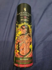 empty sleeve of Lagavulin 2023 Islay single malt scotch whisky
