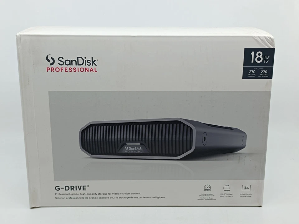 SanDisk PROFESSIONAL G-DRIVE 18TB Externe Festplatte (SDPHF1A-018T-MBAAD)_1.95_6