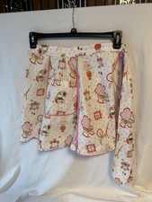 SWEET Vintage Handmade Half Apron Cottagecore Farm House Pocket Bigger Size Read