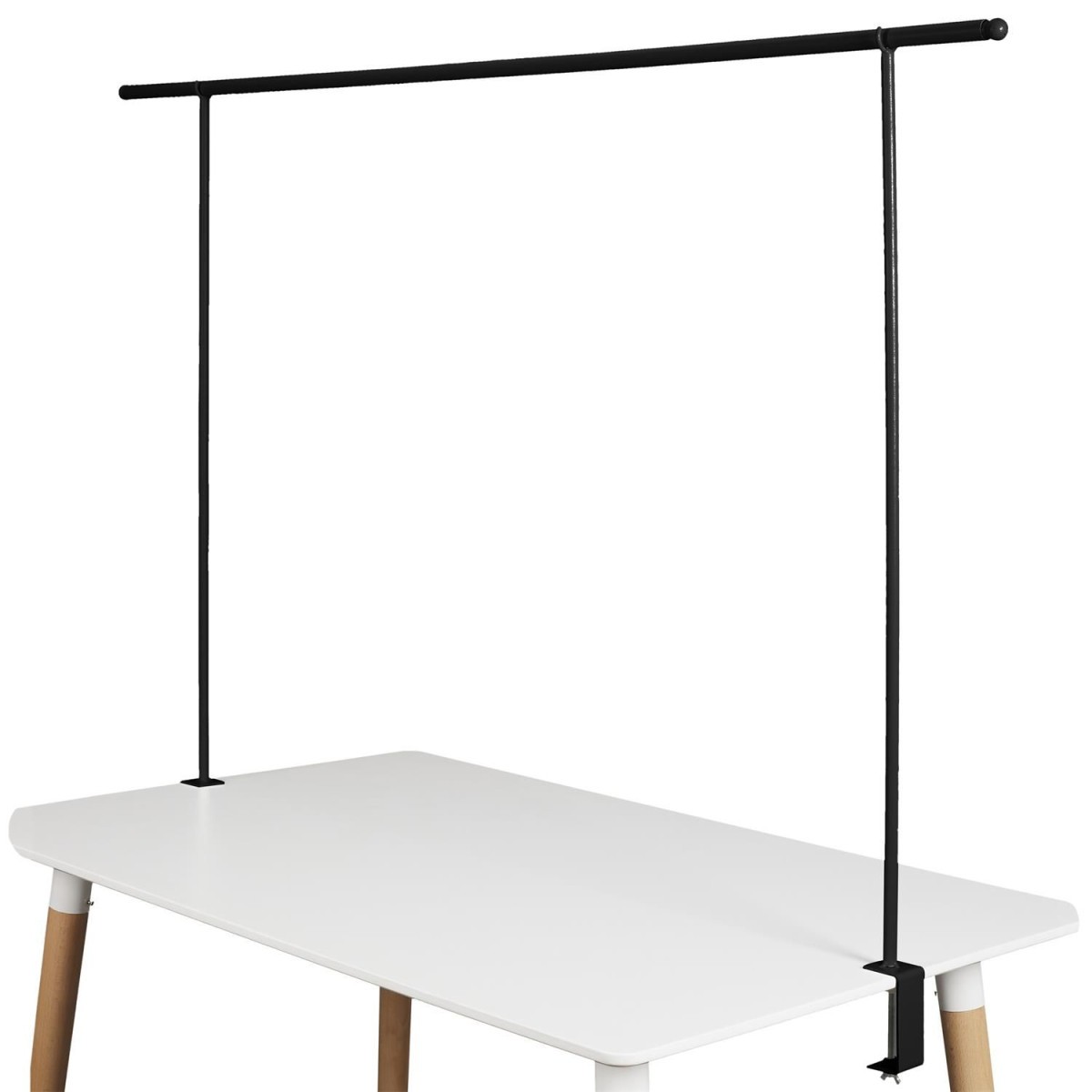 Barre décorative de table 139-250cm noir support guirlande lumineuse - 4
