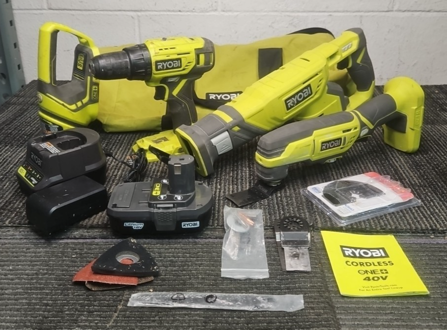 Ryobi 18V ONE+ 5-Tool Combo Kit with Tool Bag | eBay