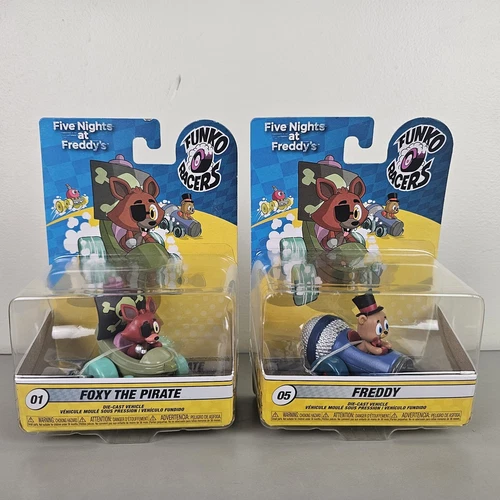 Funko Racers Five Nights at Freddy's Die Cast Vehicles Set of 2 New Foxy Freddy