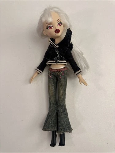 Bratzillaz Glam Gets Wicked Jade J'Adore  Doll MGA 2012 White Hair Red Eyes
