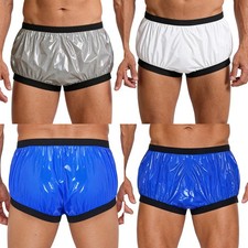 Men Zipper Front Incontinence Plastic Pants Diaper Patients Elderly Special Need