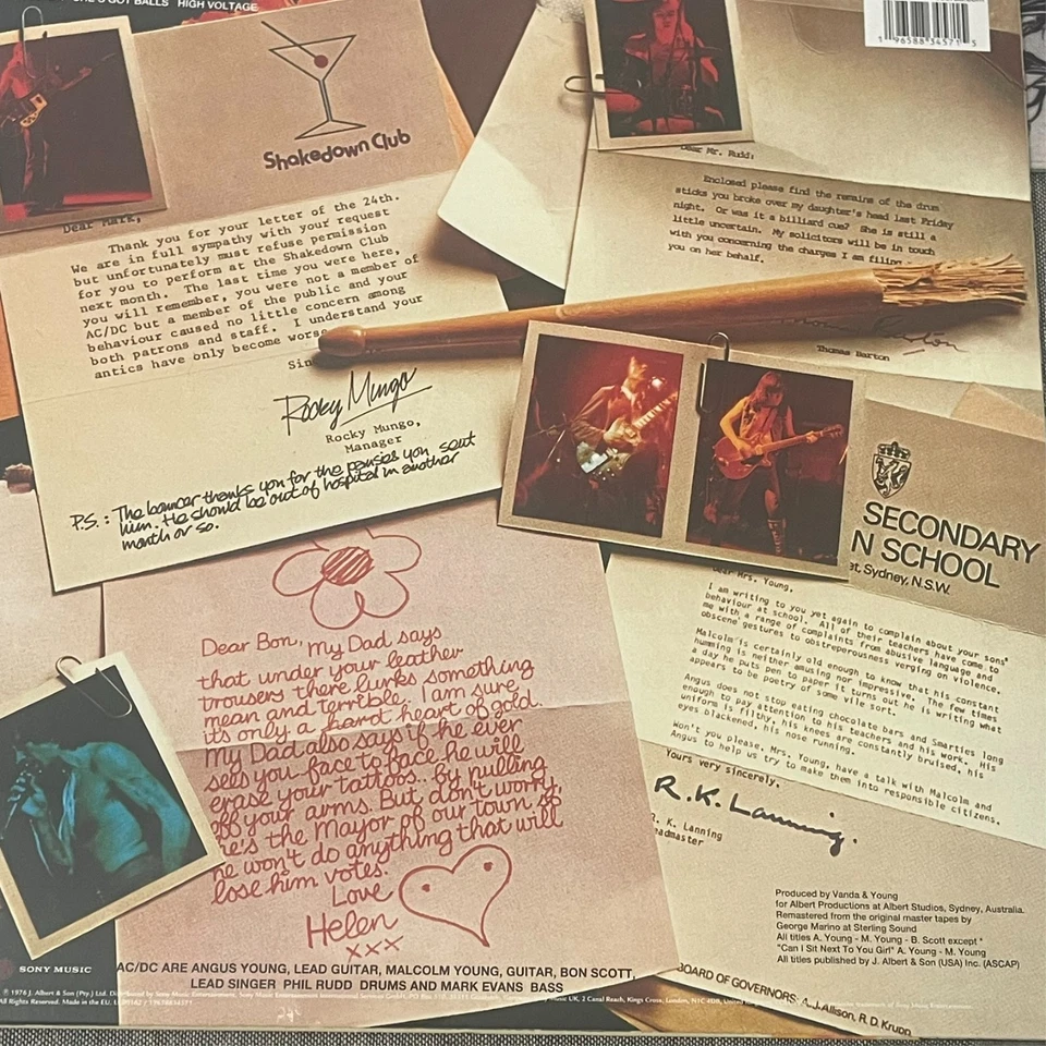 AC/DC - High Voltage 50th Anniversary Gold Coloured Vinyl New & Sealed - Image 4 of 4