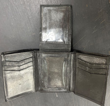 Man's Leather Wallet / Tri-Fold / Multi-slot / Folding Wallet / 3.5x4" folded
