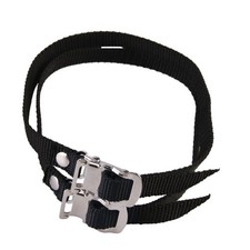 Convenient Black Nylon Cycle Toe Straps No More Shoe Damage Pair Included