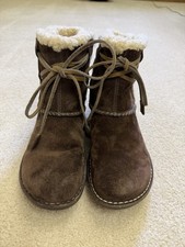 UGG Australia Cove Shearling Ankle Boots SN 5178 Suede Brown Womens Size 9